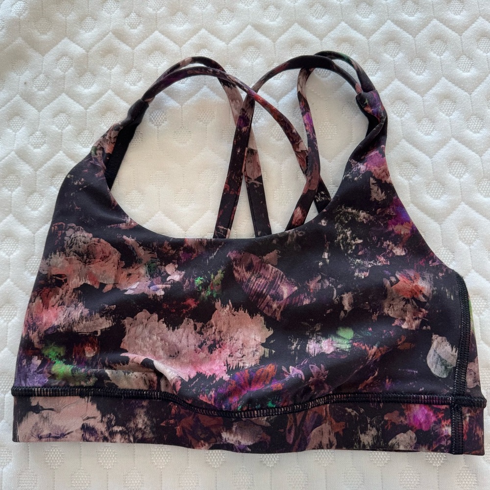 Lululemon floral sports bra size 2